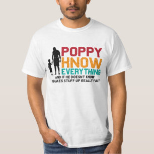 Camiseta La amapola sabe todo Día del papá padre