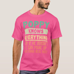 Camiseta La amapola sabe todo lo que es la flaqueza diverti