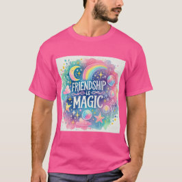 Camiseta La Amistad Es El Estilo Mágico Pastel