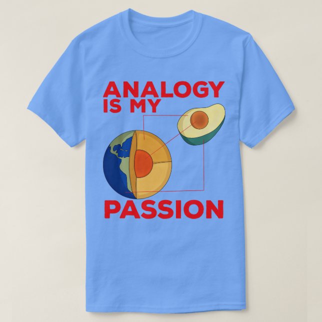 Camiseta La analogía es mi pasión (Diseño del anverso)