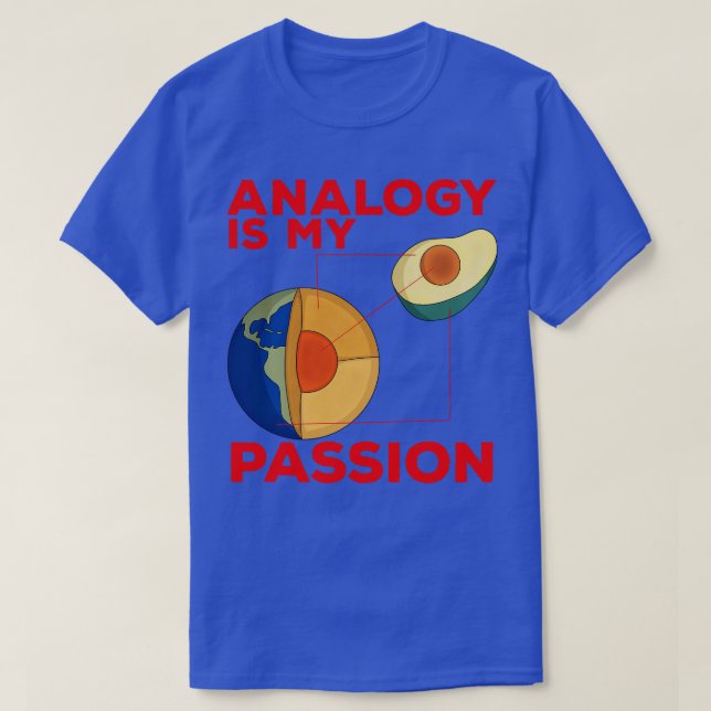 Camiseta La analogía es mi pasión (Diseño del anverso)