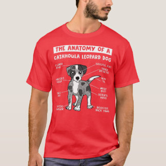 Camiseta La Anatomía De Catahoula Leopard Dog Catahoula L