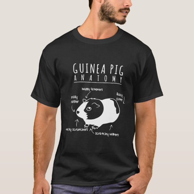 Camiseta La Anatomía De Un Cerdo De Guinea (Anverso)
