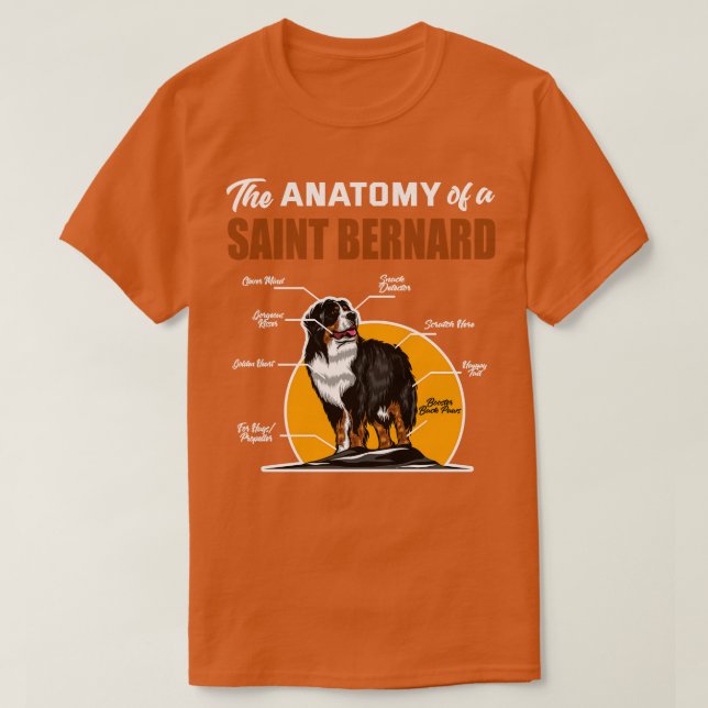 Camiseta La anatomía de un San Bernardo (Diseño del anverso)