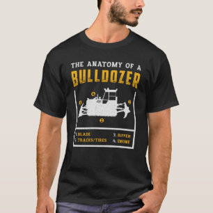Camiseta La Anatomía De Un Trabajador De Construcción De Bu