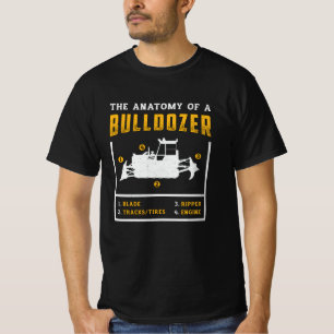 Camiseta La Anatomía De Un Trabajador De Construcción De Bu