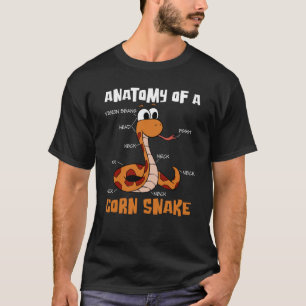 Camiseta La Anatomía Del Animal De Maíz Serpiente Anatomía