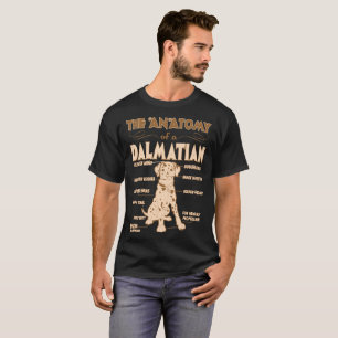 Camiseta La anatomía del regalo dálmata de los amantes de