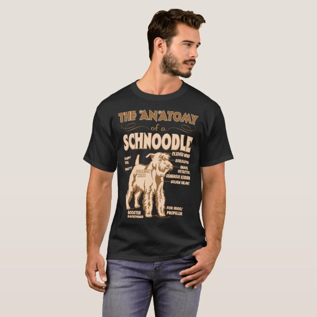 Camiseta La anatomía del regalo de los amantes del mascota (Anverso completo)