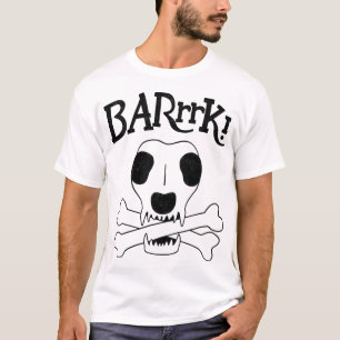 Camiseta La anatomía esquelética de un perro pirata