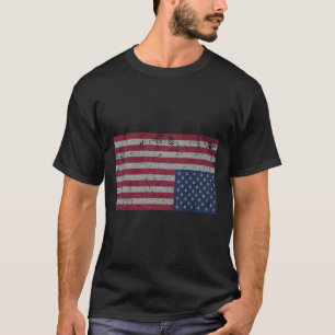Camiseta La angustia de la bandera norteamericana boca abaj
