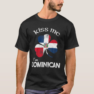Camiseta La angustia me besa, soy dominicano Shamrock St. P