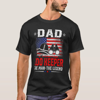Camiseta La angustiada bandera estadounidense, papá Zoo Kee