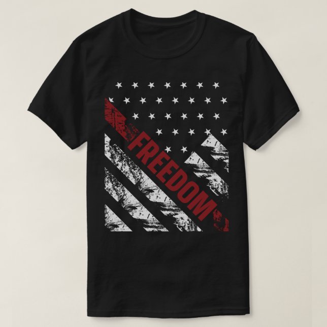 Camiseta La angustiada libertad de Estados Unidos (Diseño del anverso)