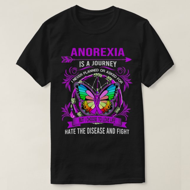Camiseta La anoría es un viaje que nunca planée (Diseño del anverso)