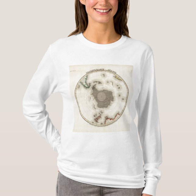 Camiseta La Antártida, hemisferio meridional (Anverso)
