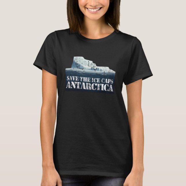 Camiseta La Antártida salva las capas de hielo (Anverso)