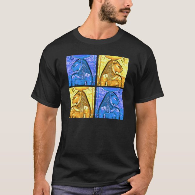 Camiseta La antigua diosa egipcia Sekhmet - diosa leona (Anverso)