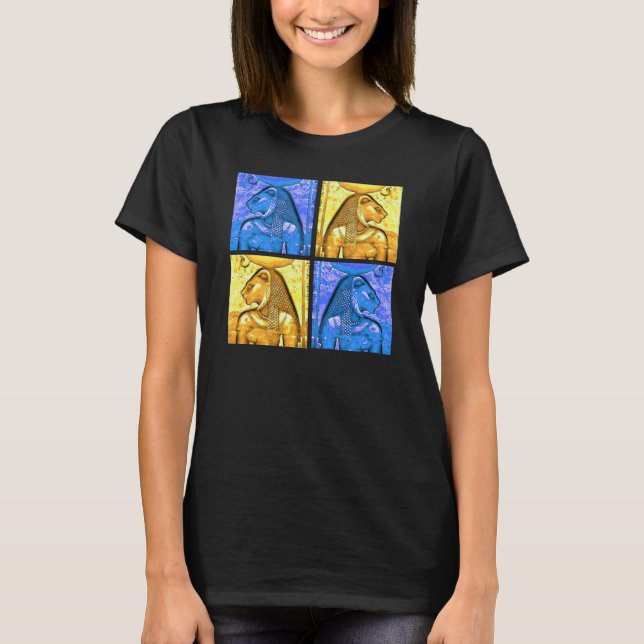 Camiseta La antigua diosa egipcia Sekhmet - diosa leona (Anverso)
