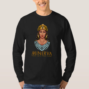 Camiseta La Antigua Mitología Romana Minerva Diosa De Wisdo