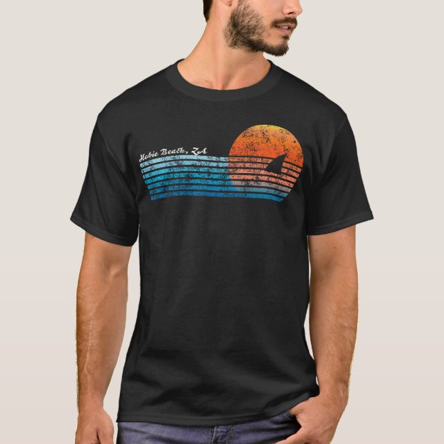 Camiseta La Antigua Playa De Hobie Retro De La Avenida De T (Anverso)
