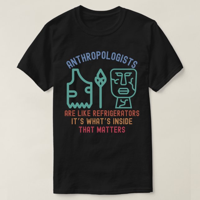 Camiseta La antropología divertida mayor, la antropología d (Diseño del anverso)