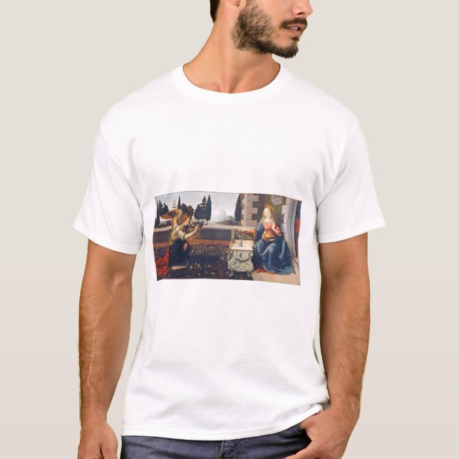 Camiseta La Anunciación, Leonardo da Vinci, 1472-1473 (Anverso)