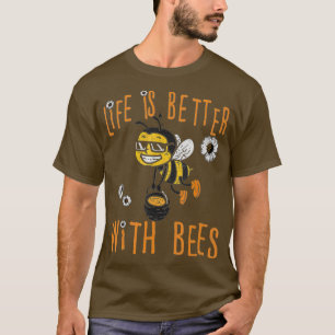 Camiseta La apicultura de Abeja Graciosa Cura de Insectos