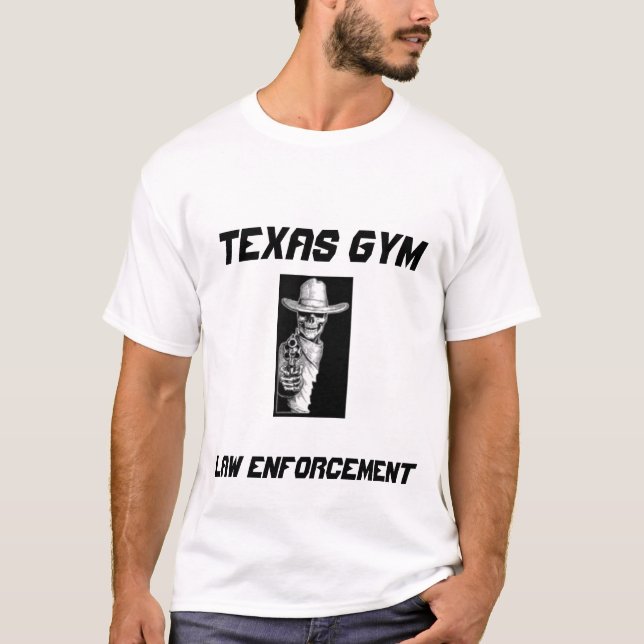 CAMISETA LA APLICACIÓN DE LEY DEL GIMNASIO DE TEJAS (Anverso)