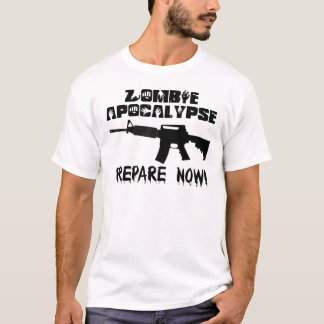 Camiseta La apocalipsis del zombi ahora se prepara