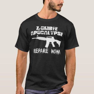 Camiseta La apocalipsis del zombi ahora se prepara