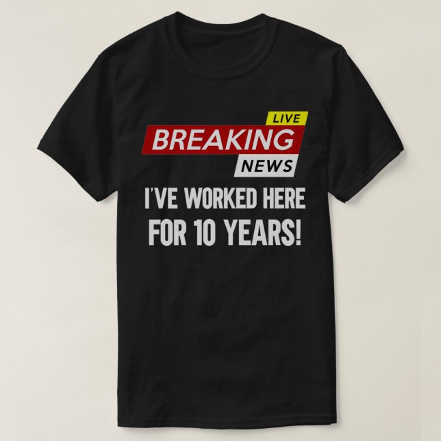 Camiseta La apreciación del aniversario del trabajo de los  (Diseño del anverso)