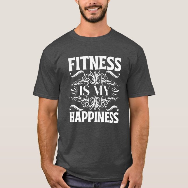 Camiseta la aptitud es mi felicidad (Anverso)