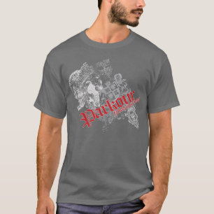 Camiseta La aptitud es nuestra armadura (oscura/el rojo)