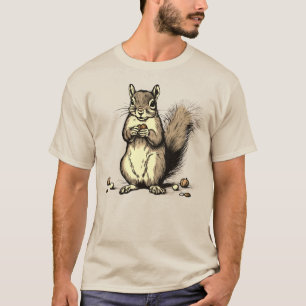 Camiseta La ardilla con sus nueces para los amantes de los