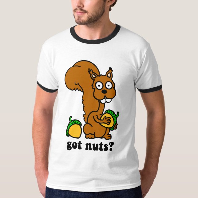 Camiseta la ardilla consiguió nueces (Anverso)