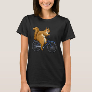 Camiseta La ardilla Cute de la ardilla Tee Squirrel Bicicle