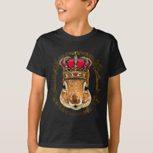 Camiseta La ardilla del rey lleva el animal de la reina de