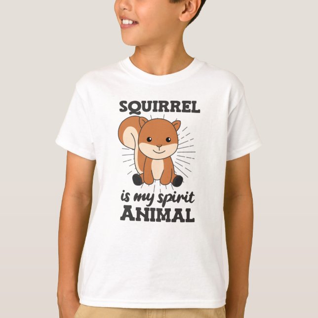 Camiseta La ardilla es mi espíritu animal, animales curados (Anverso)
