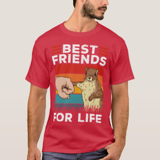 Camiseta La ardilla Retro Squirrel Mejor Amigos Para La Vid
