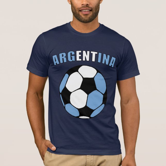 Camiseta La Argentina Footy (oscuro) (Anverso)