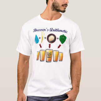 Camiseta La aritmética de cervecero T de TriBEERatops