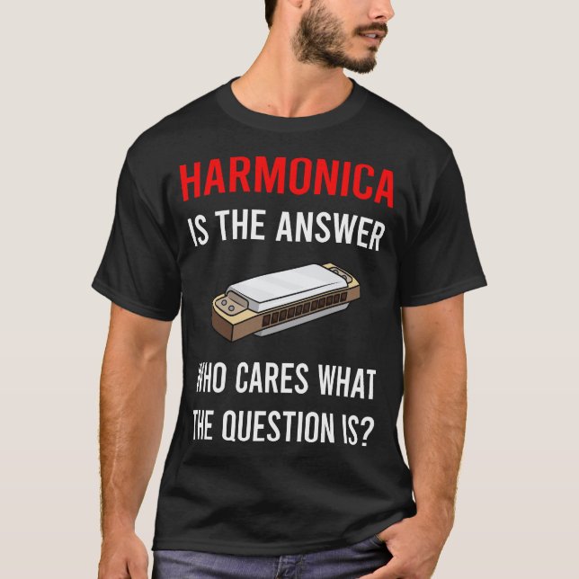 Camiseta La armónica de respuesta (Anverso)