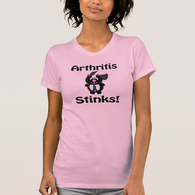 Camiseta La artritis apesta el diseño de la conciencia del  (Anverso)