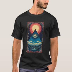 Camiseta La Astrología De La Tarjeta Tarot Vintage De La Ta