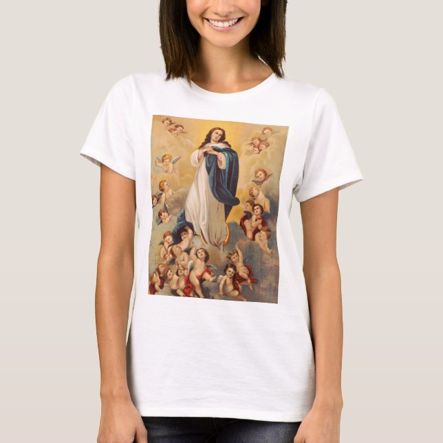 Camiseta La asunción de la Virgen María (Anverso)