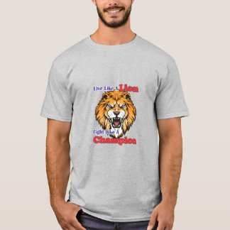 Camiseta La audaz estética de un león ruidoso