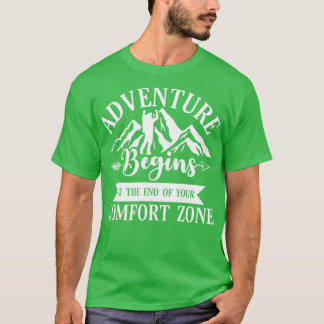Camiseta La aventura comienza al final de tu zona de confor