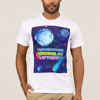 Camiseta La aventura comienza con el tumbler aislado del el