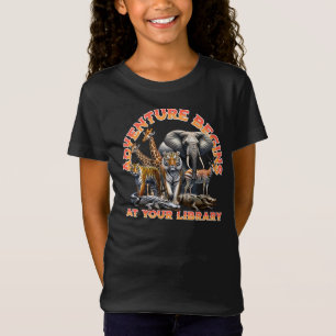 Camiseta La Aventura Comienza En Tu Biblioteca